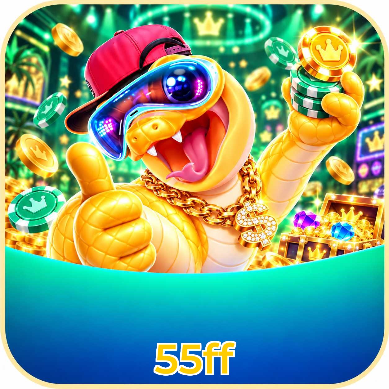 Interface de jogos na 55ff incluindo Plushie Frenzy